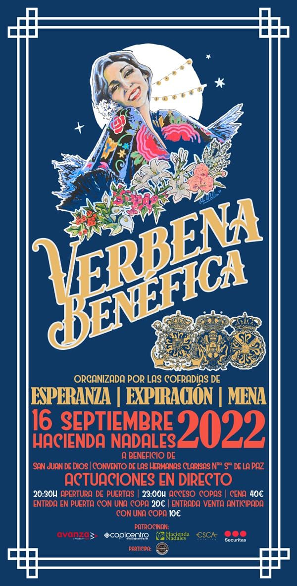 cartel de la verbena benéfica