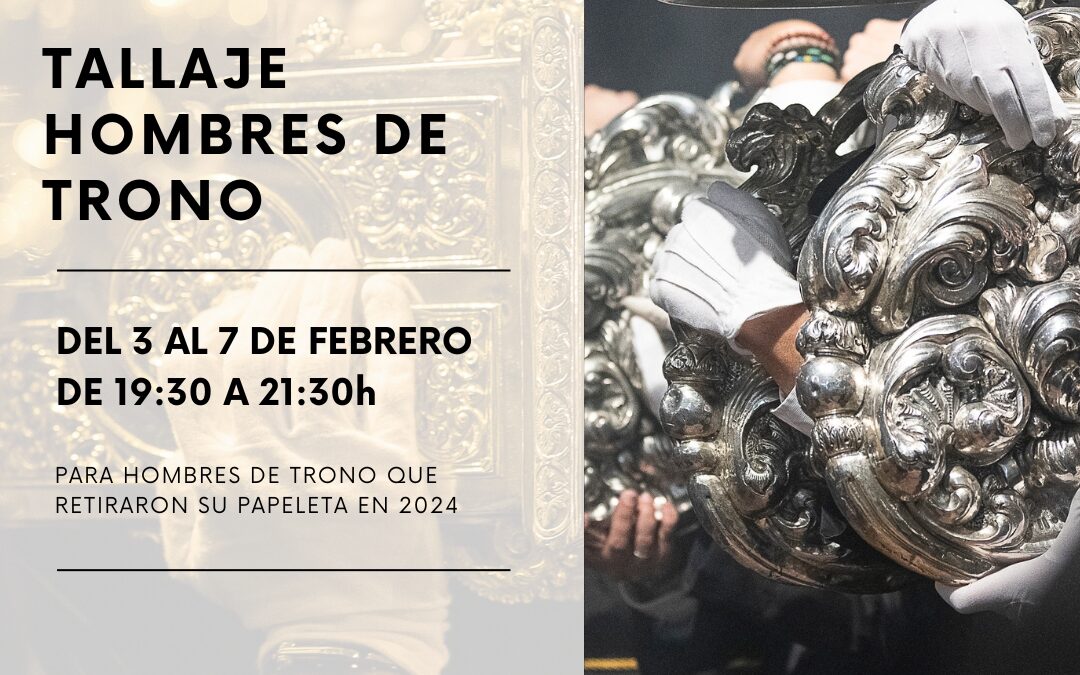 Tallaje Hombres de Trono