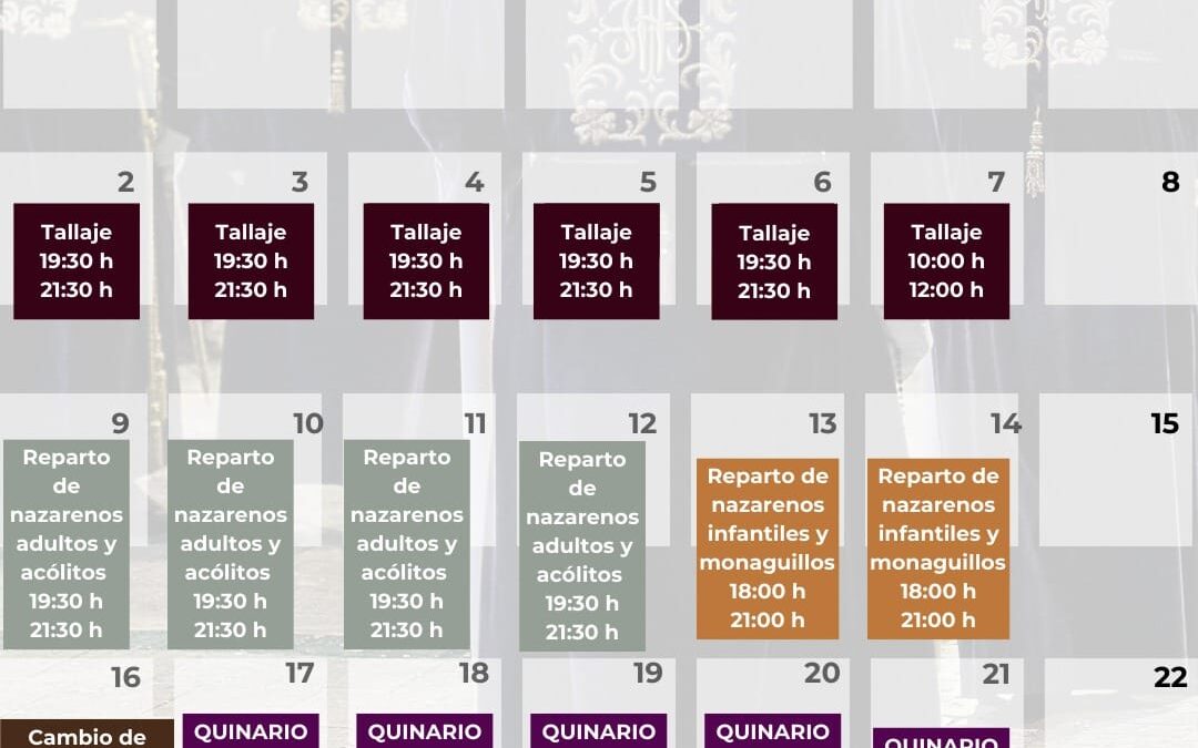 CALENDARIO FEBRERO