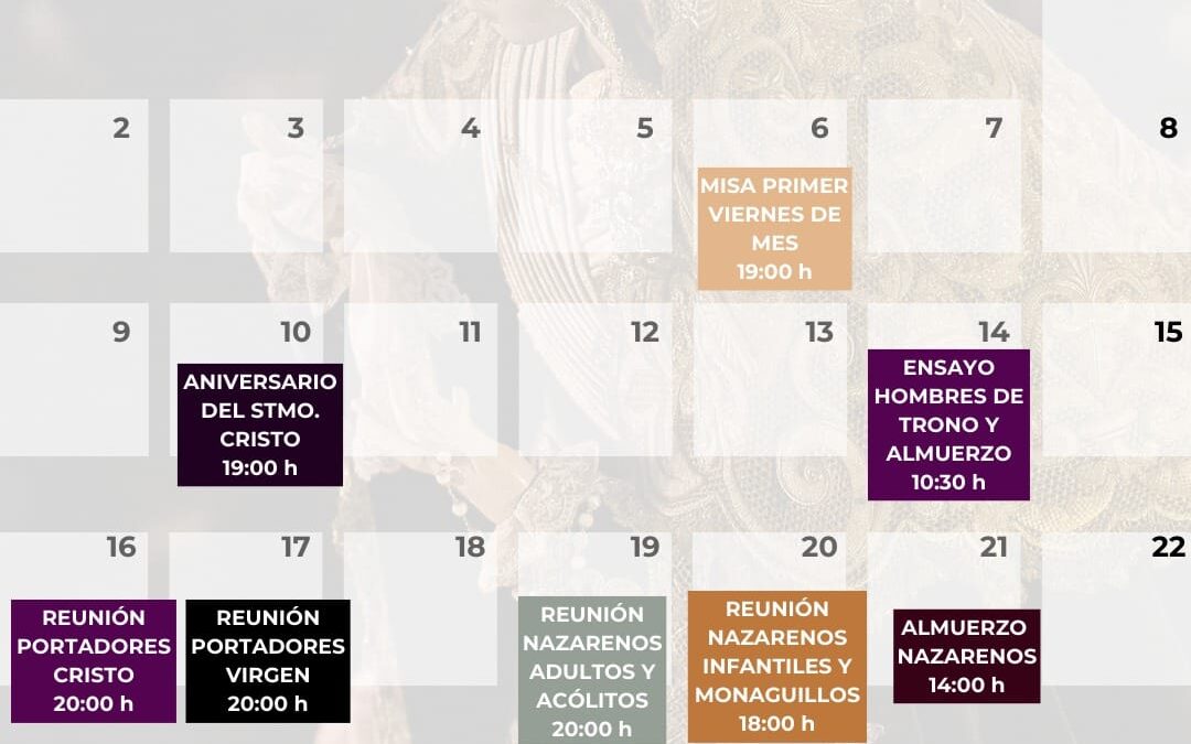 CALENDARIO MARZO