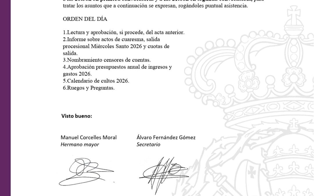 CABILDO GENERAL ORDINARIO