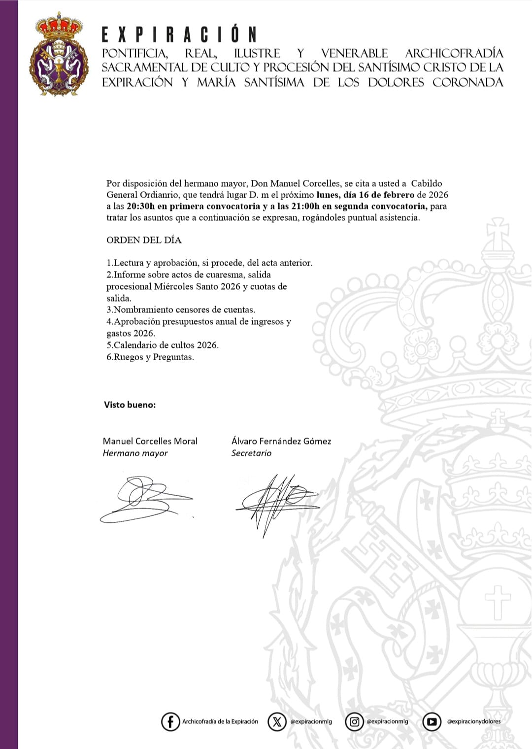 CABILDO GENERAL ORDINARIO