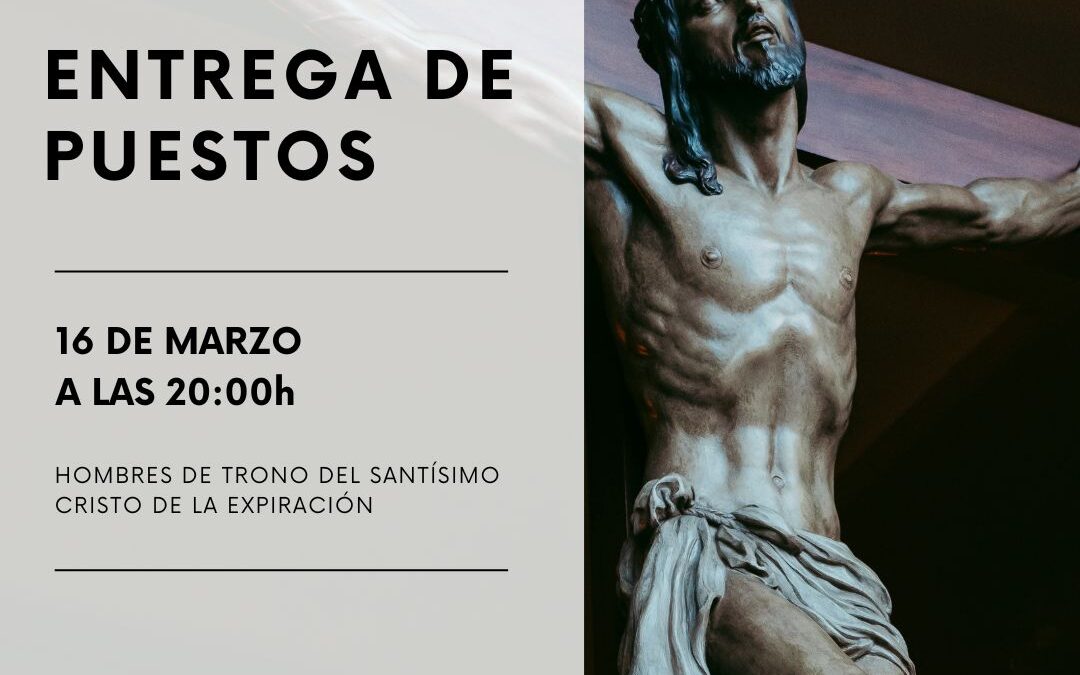 ENTREGA DE PUESTOS CRISTO