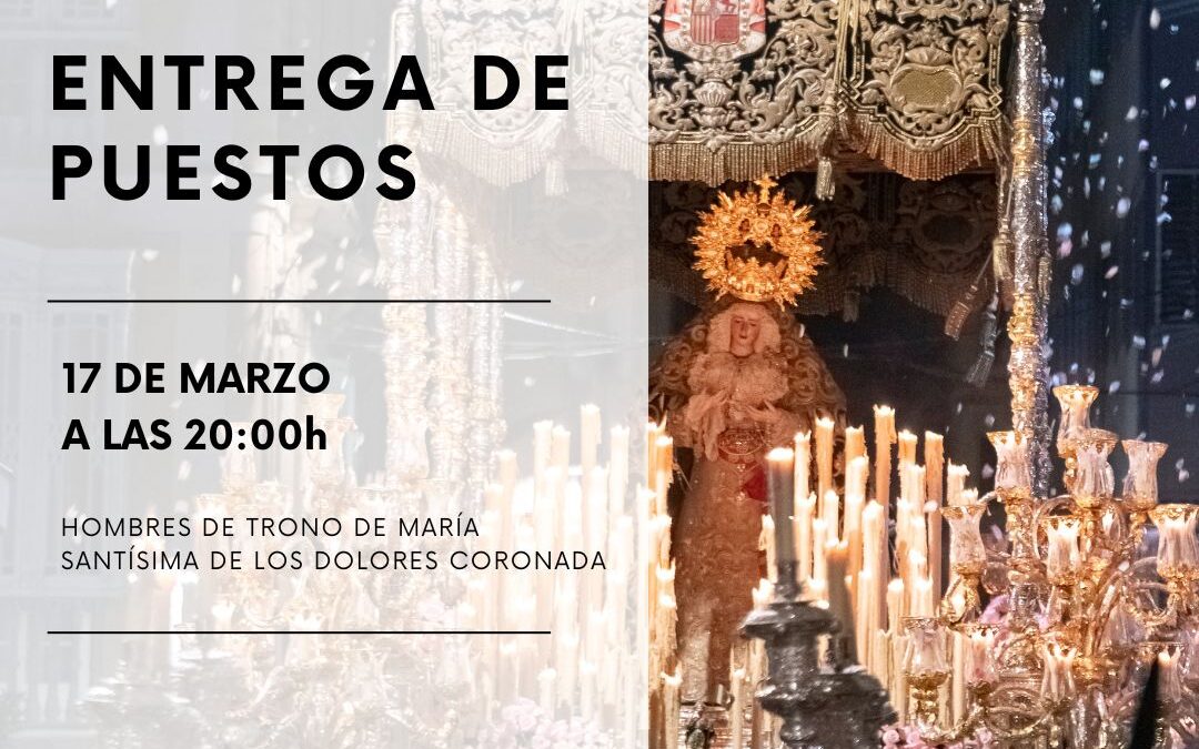ENTREGA PUESTOS VIRGEN